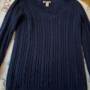 Arizona Jean Company Navy V-Neck Sweater